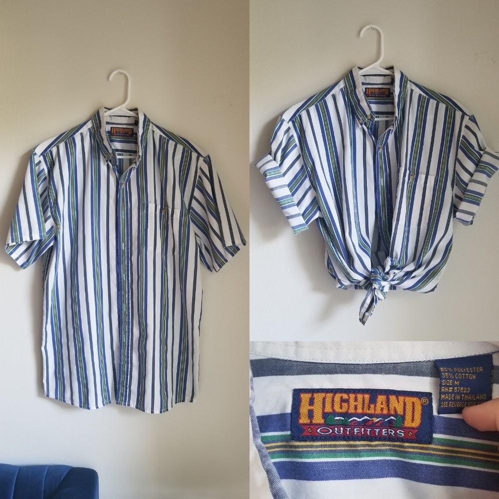 Vintage striped button down shirt